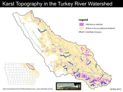 Turkey River Watershed: Karst